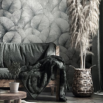 Galerie Wallcoverings Product Code 34514 - Kumano Wallpaper Collection - Silver Colours -  