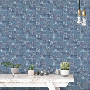 Galerie Wallcoverings Product Code 7347 - Evergreen Wallpaper Collection - Navy Colours -  