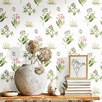 Galerie Wallcoverings Product Code 84012 - Cottage Chic Wallpaper Collection - Pink Colours -  