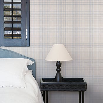 Galerie Wallcoverings Product Code G23335 - Deauville 2 Wallpaper Collection - Navy Blue Sky Blue Beige Colours -  