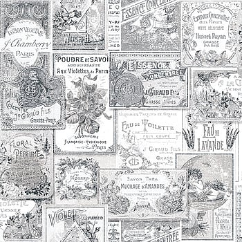 Galerie Wallcoverings Product Code G56277 - Nostalgie Wallpaper Collection - Black Colours -  