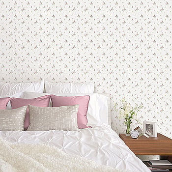 Galerie Wallcoverings Product Code G67918 - Miniatures 2 Wallpaper Collection - Pink White Green Colours -  
