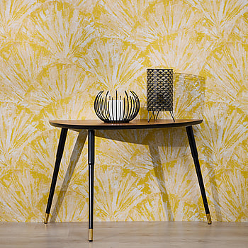 Galerie Wallcoverings Product Code HZ62040 - Horizon Wallpaper Collection - Cream Yellow Metallic Colours -  