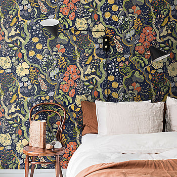 Galerie Wallcoverings Product Code S65101 - Sommarang Wallpaper Collection - Blue Multi-coloured Colours -  